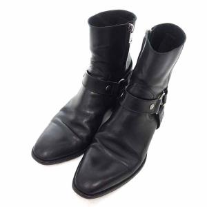 サンローランパリ/SAINT LAURENT PARIS Classic Wyatt Harness Ring Boot ブーツ 20J23 サイズ メンズ39 ブラック ランクB  (中古)｜blowz