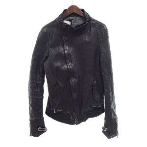 インカネーション/INCARNATION Horse Leather H/N Bias Zip ホースレザーブルゾン