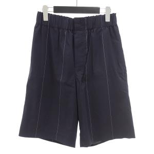 アレキサンダーワン/ALEXANDER WANG ストライプ ナイロン ハーフパンツ 02J23 サイズ メンズ44 ネイビー ランクB  (中古)｜blowz