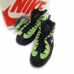 ナイキ/NIKE Air Penny 2 Stussy Black/Green スニーカー 42I23 サイズ メンズ27.5cm ブラック ランクN  (中古)｜blowz