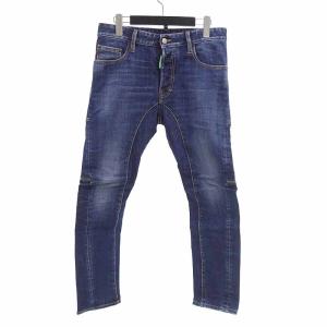 ディースクエアード2/DSQUARED2 23SS MEDIUM WASH TIDY BIKER JEANS デニムパンツ 51L23 サイズ メンズ42 ネイビー ランクN  (中古)｜blowz