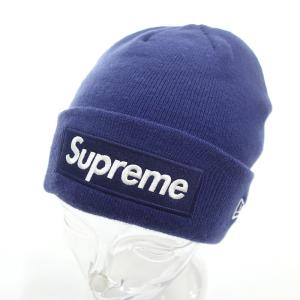 シュプリーム/SUPREME 21AW Box Logo Beanie ニット帽 ボックスロゴ ビーニー 80B24 サイズ ユニセックス表記なし ネイビー ランクB  (中古)｜blowz