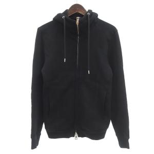 エイケイエム/AKM  J039 CTN046 NECK ZIP PARKA ネック ジップ パーカー 92B24 サイズ メンズS ブラック ランクB  (中古)｜blowz