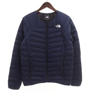 ザノースフェイス/THE NORTH FACE hunder Roundneck Jacket サンダー ダウン ジャケット 31E24 サイズ メンズM ネイビー ランクA  (中古)｜blowz