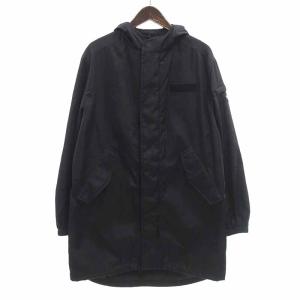 プラダ/PRADA SGB436 三角プレート ロゴ フード ナイロン コート 01D24 サイズ メンズ44 ブラック ランクA  (中古)｜blowz