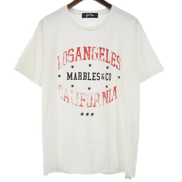 マーブルズ/MARBLES カレッジ ロゴ 半袖 カットソー Tシャツ 30E24 サイズ メンズL...