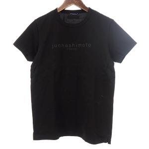 ジュンハシモト/JUN HASHIMOTO 19SS LOGO T ロゴプリント 半袖 Tシャツ 03E24 サイズ メンズ2 ブラック ランクA  (中古)｜blowz