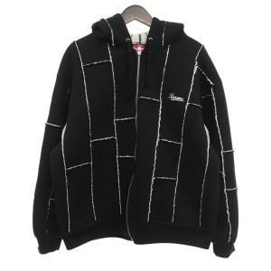 シュプリーム/SUPREME 23AW Faux Shearling ジップアップ スウェット パーカー 60E24 サイズ メンズM ブラック ランクB  (中古)｜blowz