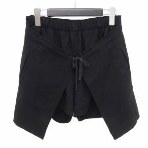 イッセイミヤケ/ISSEY MIYAKE Wrap Skirt ラップ スカートパンツ 51E24 サイズ レディース1 ブラック ランクA  (中古)｜blowz