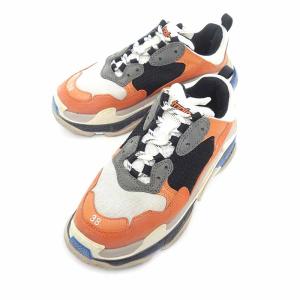 バレンシアガ/BALENCIAGA Triple S トリプルエス スニーカー 41E24 サイズ メンズ25.0cm オレンジ ランクB  (中古)｜blowz