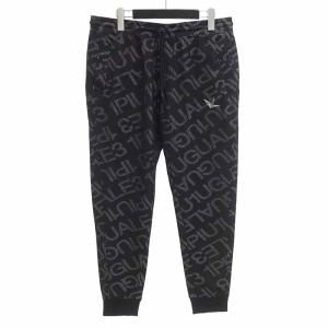 ウノピュウノウグァーレトレ ゴルフ/1PIU1UGUALE3 GOLF JERSEY PANTS DIAGONAL LOGO パンツ 41E24 サイズ メンズ6 ブラック ランクS  (中古)｜blowz