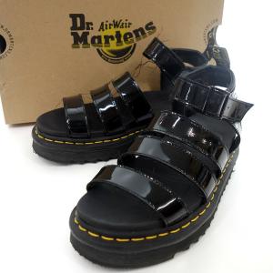 ドクターマーチン/DR.MARTENS BLAIRE PATENT エナメル ストラップ サンダル 22E24 サイズ レディースUS7 ブラック ランクC  (中古)｜blowz