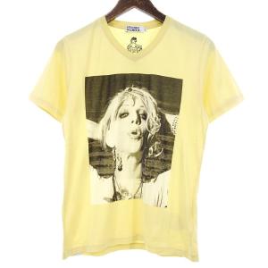 ヒステリックグラマー/HYSTERIC GLAMOUR 0241CT23 COURTNEY LOVE MONO コートニーラブ Tシャツ 62E24 サイズ メンズS イエロー ランクA  (中古)｜blowz