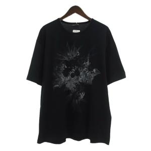 ラッドミュージシャン/LAD MUSICIAN T-CLOTH FLOWER BIG T-SHIRT フラワービッグ Tシャツ 92E24 サイズ メンズ46 ブラック ランクA  (中古)｜blowz