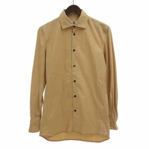 ソーイ/SOE 1131-81-010 ロックステッチ L/S 長袖 シャツ 81F23 サイズ メンズ0 キャメル ランクA  (中古)｜blowz