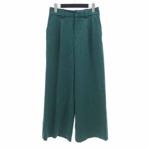 アラアラ/ara ara 183024 WIDE PANT ワイド スラックス パンツ 82A24 サイズ レディース2 グリーン ランクA  (中古)