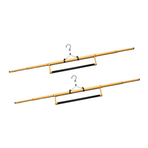 [株式会社ハセガワ] 着物ハンガー 和装ハンガー 帯掛け付 2本組セット [日本製]