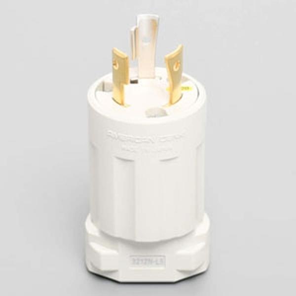 アメリカン電機 引掛形 プラグ 白 接地形2P125VNEMAL5-20 3212N-L5-IV