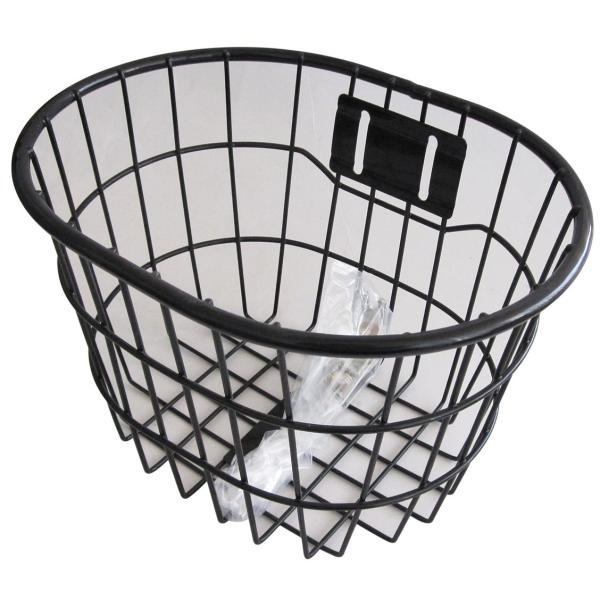 サギサカ(SAGISAKA) 自転車用 子供用 丸型幼児用ワイヤー前カゴ ブラック 48321