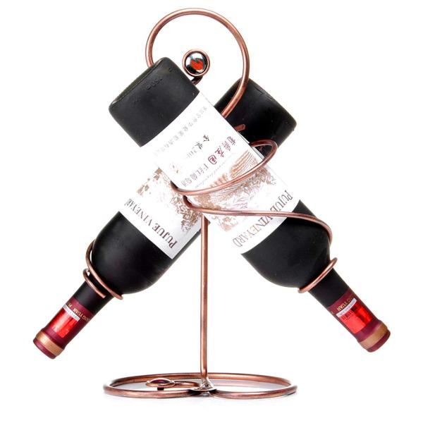 W24 インテリア ワインホルダー ワイングラス ホルダー ラック ワイン シャンパン ボトル 2本...