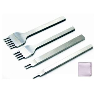 D-drempating 革細工 菱目打ち 4本 セット (3mmピッチ 4本セット) pa700