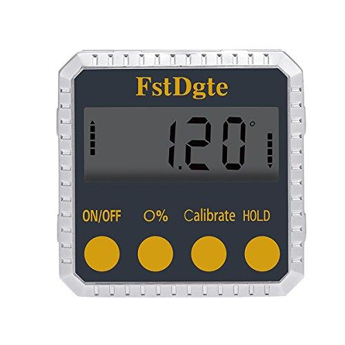 FstDgte デジタルレベル 角度計 傾斜計 水平器 強力磁石付 大型LCD液晶 省ネギ ボタン電...