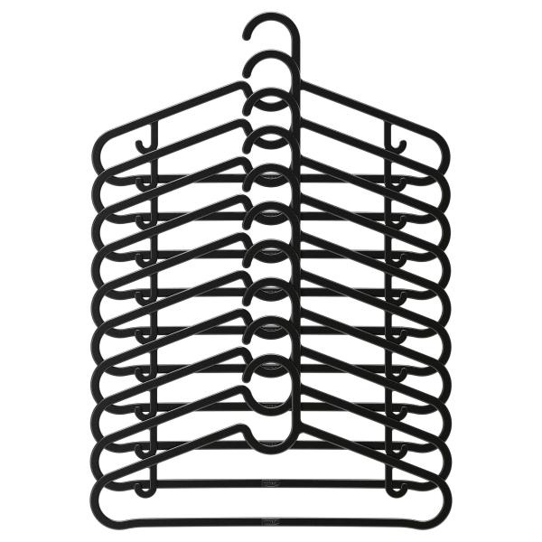 ＩＫＥＡ/イケア SPRUTTIG：ハンガー10個セット ブラック （403.170.78）