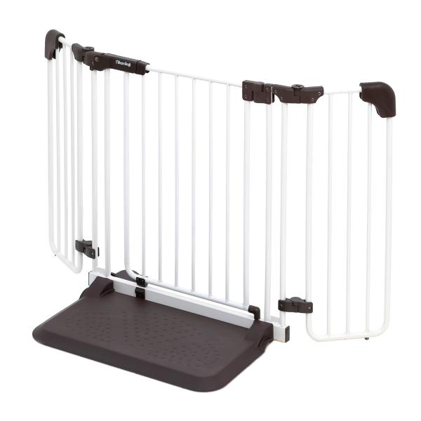 日本育児 ベビーゲート ベビーガード おくだけとおせんぼ おくトビラ Sサイズ (ホワイトスチール)...