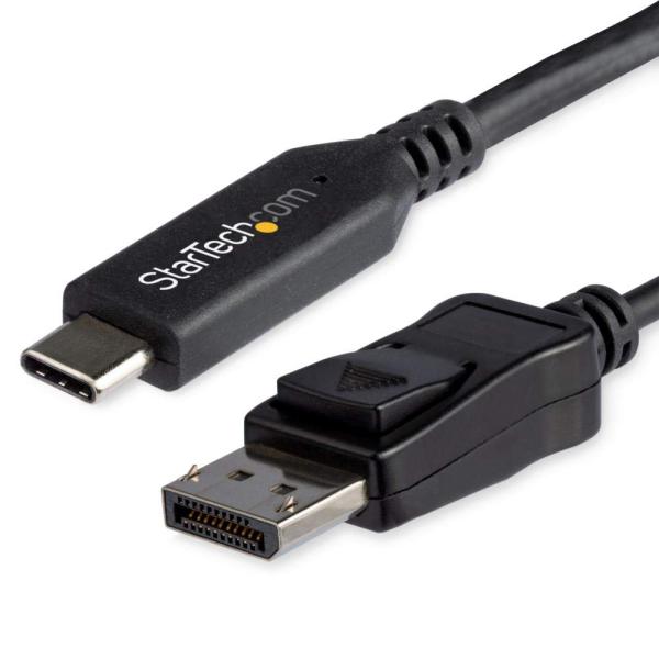 StarTech.com USB-C - DisplayPort 変換アダプタケーブル 1.8m 8...