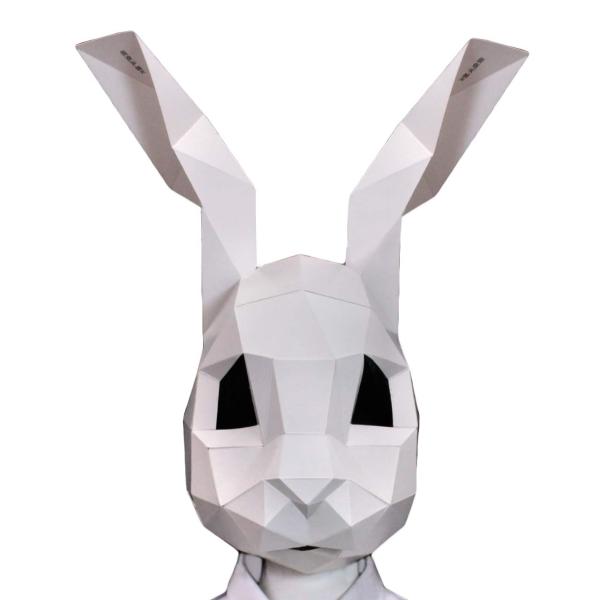 KAMIJIMA Paper Mask キュートラビット ホワイト むにむに製作所