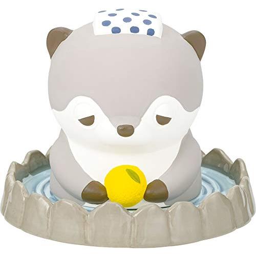 りぶはあと 温泉加湿器 プレミアムねむねむアニマルズ カワウソのくるり ポット本体:W7.5xD7....