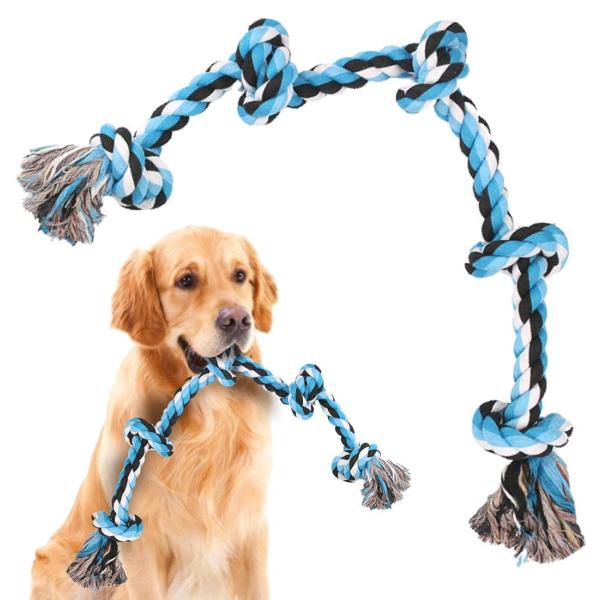 犬おもちゃ 犬用噛むおもちゃ玩具 犬ロープおもちゃ 中型犬 大型犬 ペット用 丈夫 天然コットン 犬...