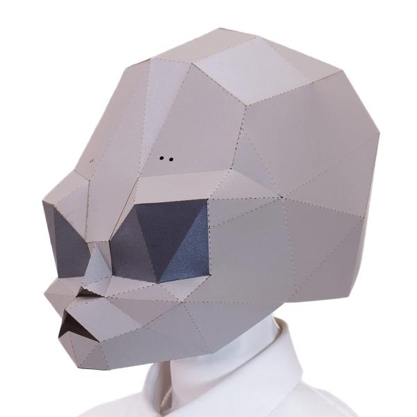 [むにむに製作所] KAMIJIMA Paper Mask 宇宙人