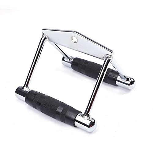 Tバーローイング プーリーハンドル Vバー ケーブルアタッチメント ダブルロウハンドル ダブル ハン...