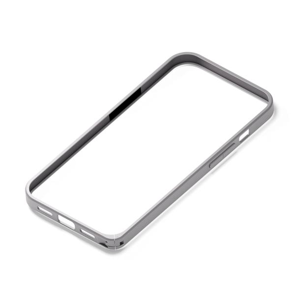 Premium Style iPhone 13 mini用 アルミバンパー シルバー PG-21JB...