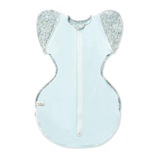 ねくるみ Neclumi 睡眠用おくるみ ねんねスワドル 国際股関節異形成協会認証取得 (花柄（ブル...