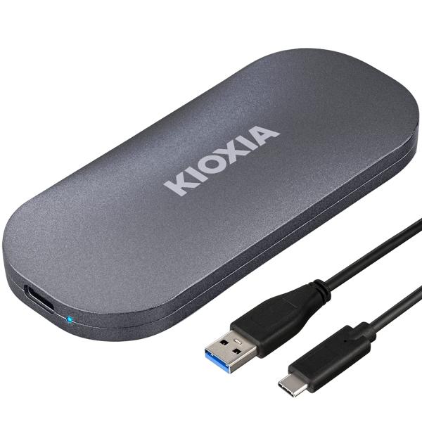 キオクシア KIOXIA SSD 外付け 500GB USB3.2 Gen2 最大読出速度 1,05...