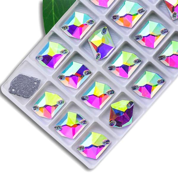 【Hapipa】 装飾用 ガラスビジュー ガラスストーン 高輝度 ビジュー パーツ ソーオン ソーオ...