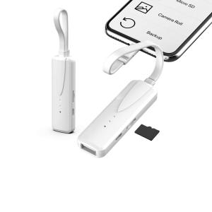 SPT iSecure Adapter iPhoneデーター保護のため　セキュリティキー機能搭載　iPhoneカードリーダー 　2-way外付けストレ｜blsg-shop