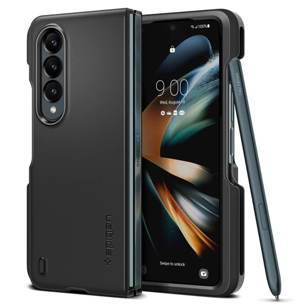 Spigen Galaxy Z Fold 4 5gケース ペン収納 超薄型 超軽量 耐衝撃 ワイヤレ...