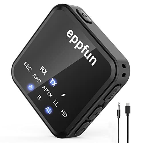 eppfun AK3046C Bluetooth 5.2 aptX-Adaptive トランスミッタ...