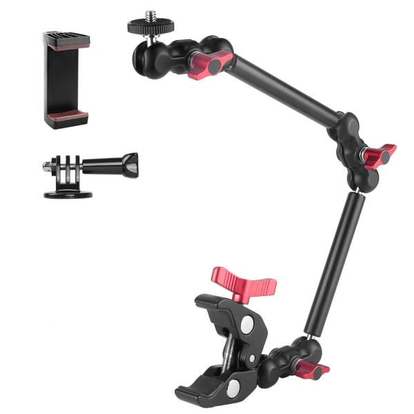 スーパークランプ マジックアーム 16.9インチ/43cm 一体型 カメラマウント カメラアーム フ...