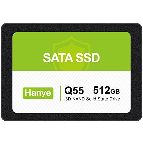 Hanye 512GB 内蔵型SSD 2.5インチ 7mm SATAIII 6Gb/s 550MB/...