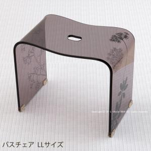 センコー バスチェア アクリル 高さ 30cm 風呂椅子 おしゃれ お風呂