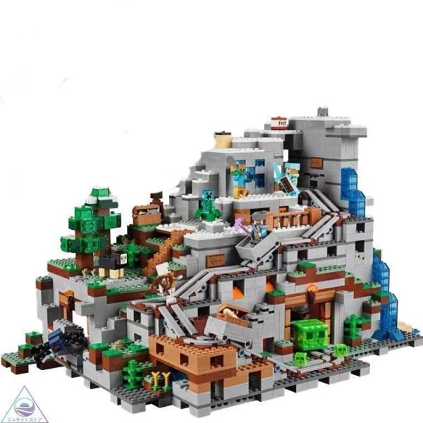マインクラフト 山の洞窟 大人気ミニフィグ レゴ互換品 豪華セット マイクラ ブロック Minecr...