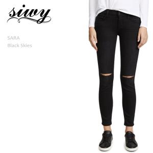 SALE セール Siwy シィーウィー SARA LOW RISE SKINNY Black Sk...