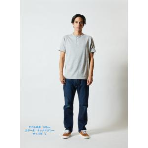 白シャツ ヘンリーネック Vネック Tシャツ ...の詳細画像1