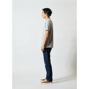 白シャツ ヘンリーネック Vネック Tシャツ ...の詳細画像2