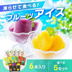 凍らせて食べる アイス 6本 果汁入り フルー...の詳細画像1