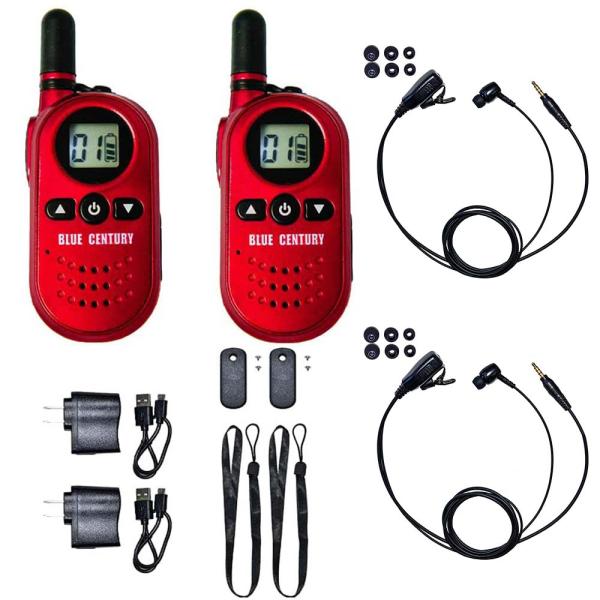 トランシーバー 2台セット カナルイヤホンマイク BLUE CENTURY 特定小電力トランシーバー...